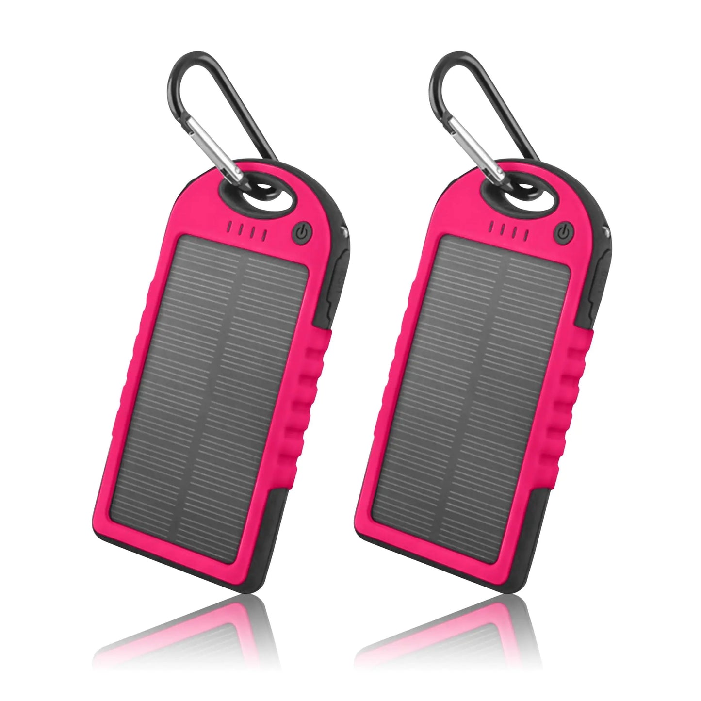 5000mAh Solar Power Bank Phone Charger (2-Pack)